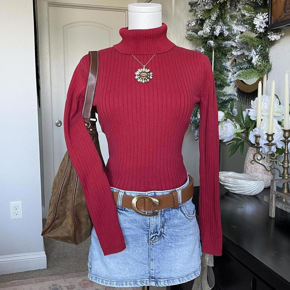 Turtleneck Knit Sweater